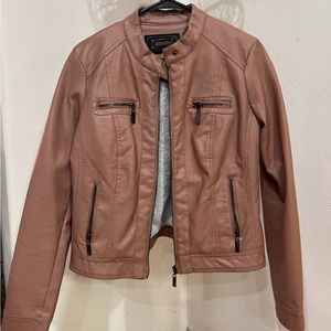 JouJou faux leather pink jacket